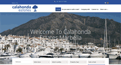 Desktop Screenshot of calahonda-estates.com