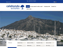 Tablet Screenshot of calahonda-estates.com